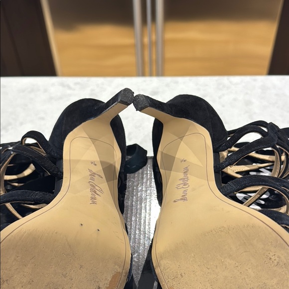 SAM EDELMAN ALBA Black Suede Heels - Picture 7 of 13